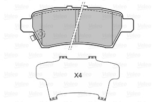 Jarrupalasarja, levyjarru, Taka-akseli, NISSAN NP300 NAVARA, PATHFINDER III, 44060EB325, 44060-EB325, D4060EB300, D4060-EB300