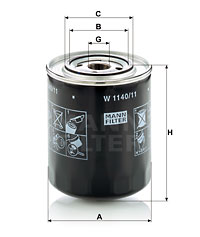 Öljynsuodatin MANN-FILTER W 1140/11
