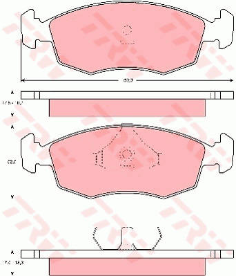 Jarrupalasarja, levyjarru TRW GDB371