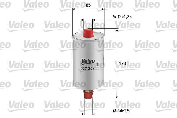 Polttoainesuodatin VALEO 587207