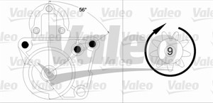 Käynnistin, NISSAN,OPEL,RENAULT,VAUXHALL, 2330000Q1D, 23300-00Q1D, 2330000QA1, 23300-00QA1, 2330000QAH, 23300-00QAH, 4414533, 7711134794