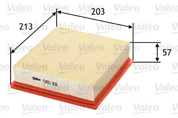 Ilmansuodatin VALEO 585101