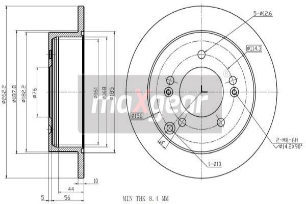 Jarrulevy MAXGEAR 19-3243