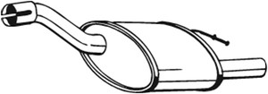Takaäänenvaimentaja, FORD FOCUS, 1067751, 1067754, 1121653, 1230588, 1308594, 1459792