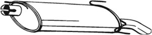 Takaäänenvaimentaja, OPEL ASTRA F Cabriolet, ASTRA F Halvkombi, ASTRA F Halvkombi Classic, VAUXHALL ASTRA Mk III, 5852026, 5852030, 5852