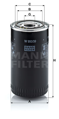 Öljynsuodatin MANN-FILTER W 950/39
