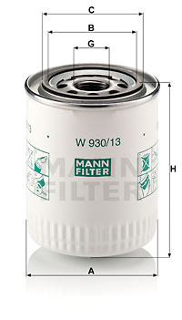 Öljynsuodatin MANN-FILTER W 930/13
