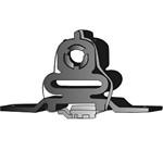 Kumisuikale, pakoputkisto, CITROËN C3 II, C4 CACTUS, DS3, DS3 Cabriolet, PEUGEOT 2008 I, 207, 207 CC, 207 Skåp/halvkombi, 207 SW, 208 I,