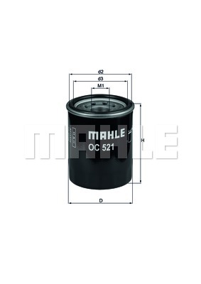 Öljynsuodatin MAHLE ORIGINAL OC 521