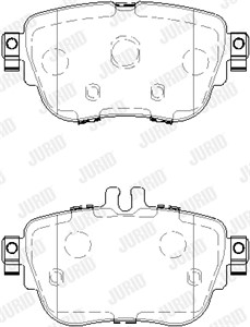 Jarrupalasarja, levyjarru, Taka-akseli, MERCEDES-BENZ, 0004209700, A0004206000, A0004209800