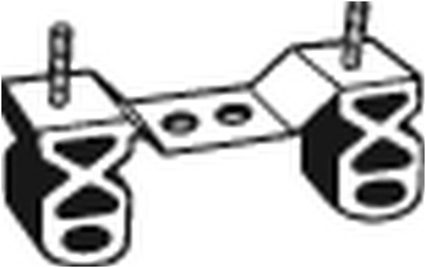 Kumisuikale, pakoputkisto BOSAL 255-542