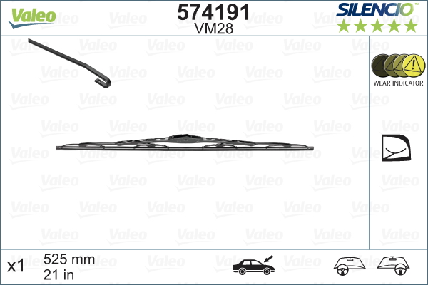 Pyyhkijänsulka VALEO 574191