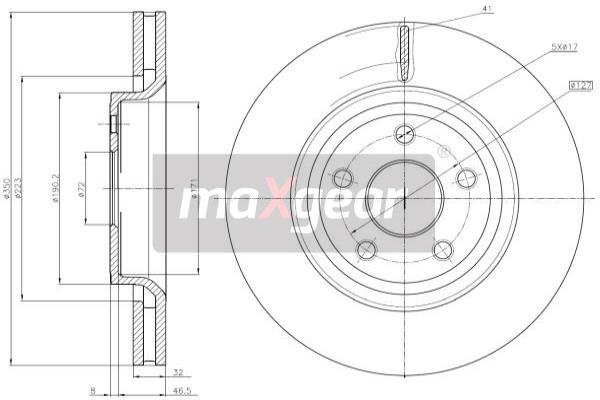 Jarrulevy MAXGEAR 19-3224