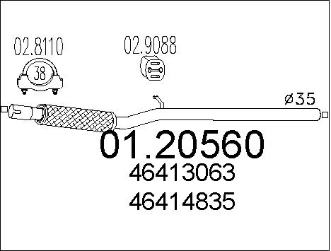 Pakoputki MTS 01.20560