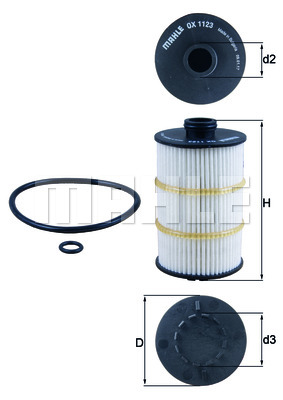 Öljynsuodatin KNECHT OX 1123D