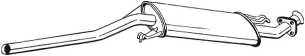 Keskipönttö BOSAL 281-101