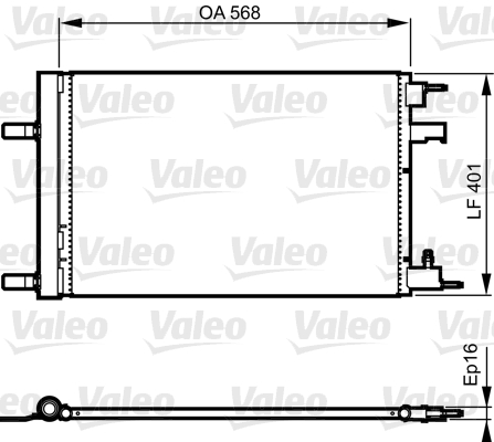 Lauhdutin, ilmastointilaite VALEO 814201