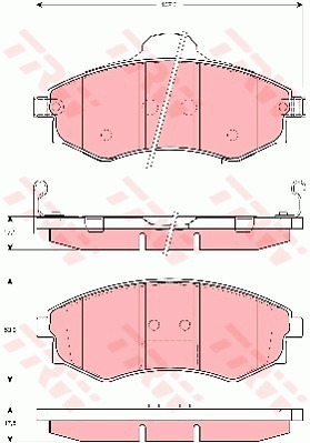 Jarrupalasarja, levyjarru TRW GDB3256