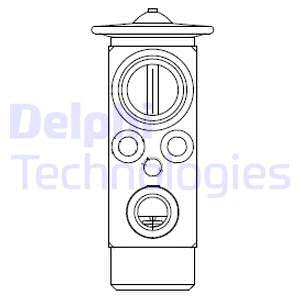 Paisuntaventtiili, ilmastointilaite DELPHI CB1024V