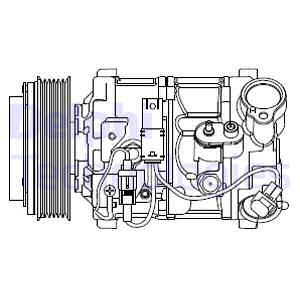 Kompressori, ilmastointilaite DELPHI CS20545
