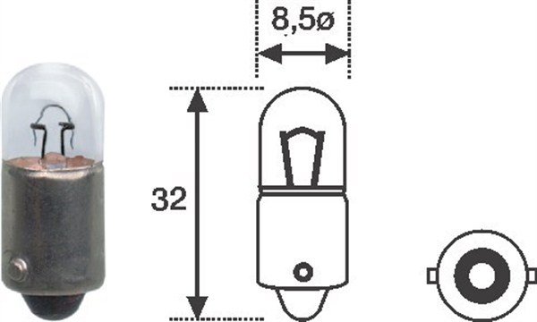 Takavalo, polttimo MAGNETI MARELLI 002893200000