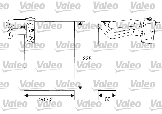 Höyrystin, ilmastointilaite VALEO 817682