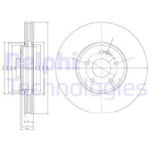 Jarrulevy DELPHI BG9020