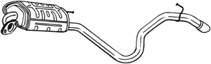 Takaäänenvaimentaja, HYUNDAI i30, 287002L510