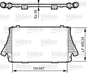 Välijäähdytin, FIAT CROMA, 51749913, 51782907