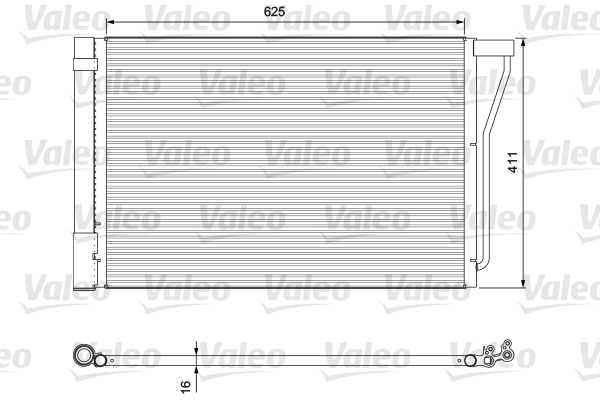 Lauhdutin, ilmastointilaite VALEO 814388