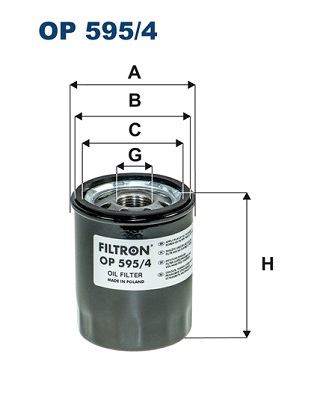 Öljynsuodatin FILTRON OP 595/4