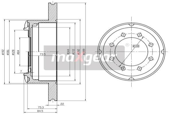 Jarrulevy MAXGEAR 19-0986