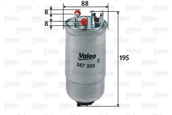 Polttoainesuodatin VALEO 587505