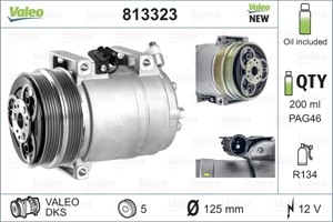Kompressori, ilmastointilaite, FORD,VOLVO, 1388316, 1466258, 1476878, 1673990, 30761390, 36000029, 36000316, 36000570, 3M5H19D629MJ, 3M5