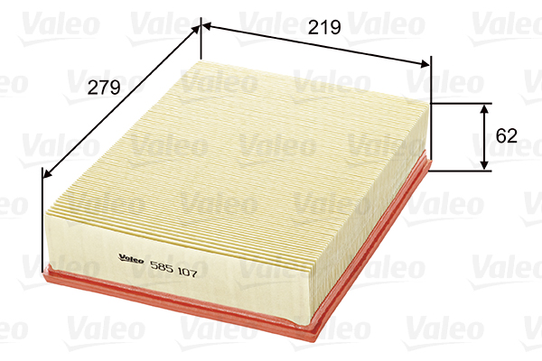 Ilmansuodatin VALEO 585107