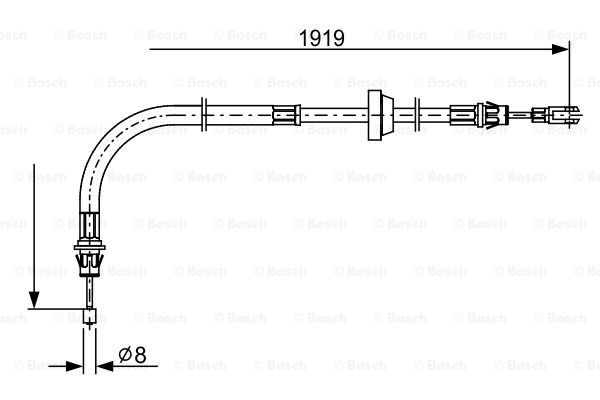 Käsijarruvaijeri BOSCH 1 987 482 710