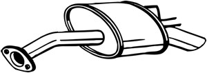 Takaäänenvaimentaja, HYUNDAI MATRIX, 2873017000, 2873017400