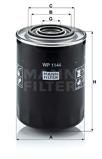 Öljynsuodatin MANN-FILTER WP 1144