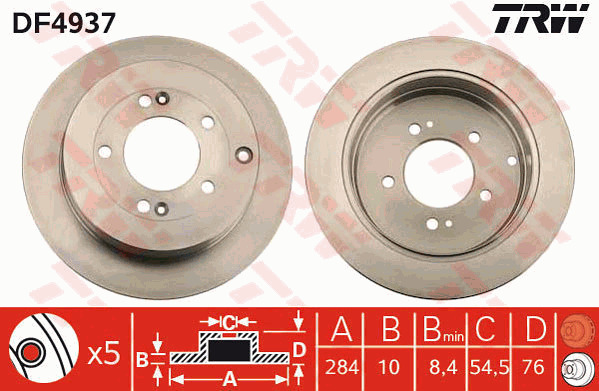 Jarrulevy TRW DF4937