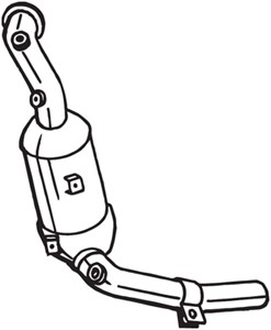 Katalysaattori, Edessä, ALFA ROMEO,CHRYSLER,FIAT,LANCIA, 50531130, 51864490, 51915319, 51979324