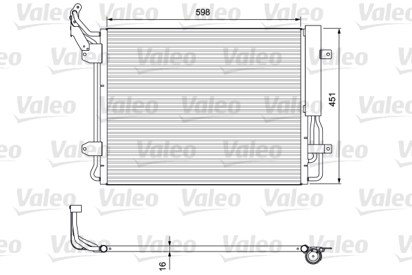 Lauhdutin, ilmastointilaite VALEO 814091