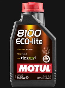 Motul 8100 ECO-LITE 0W-20, sopii monia malleja