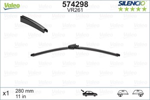 Pyyhkijänsulka, Takana, SEAT,SKODA,VW, 3C9955425, A3397008045
