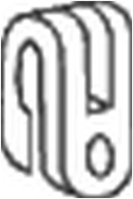 Kumisuikale, pakoputkisto BOSAL 255-014