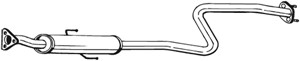 Keskiäänenvaimentaja, HONDA PRELUDE IV, 18220SS0G10, 18220SS0G11