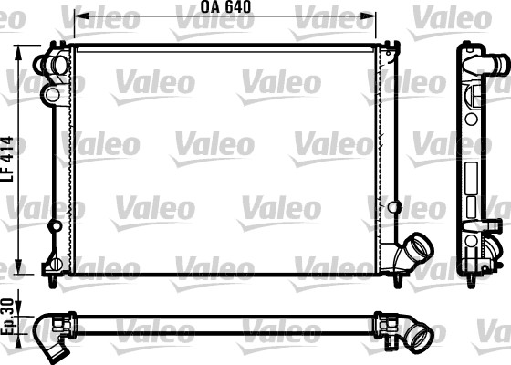 Jäähdytin,moottorin jäähdytys VALEO 731383