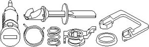 Lukkosylinteri, VW GOLF III, GOLF Variant III, POLO, POLO Classic, VENTO, 1H0 837 061H, 1H0 898 081A