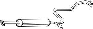 Keskiäänenvaimentaja, NISSAN MAXIMA / MAXIMA QX IV, 2030040U00, 2030041U00