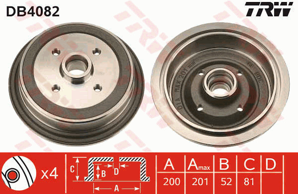 Jarrurumpu TRW DB4082