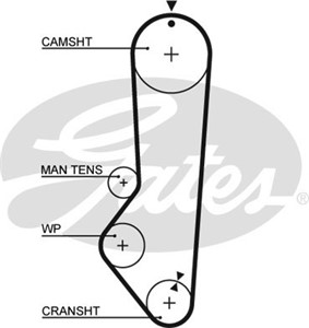 Hammashihna, FORD ESCORT III, ESCORT Cabriolet III, ESCORT Express '81, ESCORT Turnier III, FIESTA I, ORION I, 1653888, 1660555, 6092137